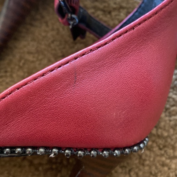Women's Coach Burgundy Heels Size: 7B - Picture 7 of 13